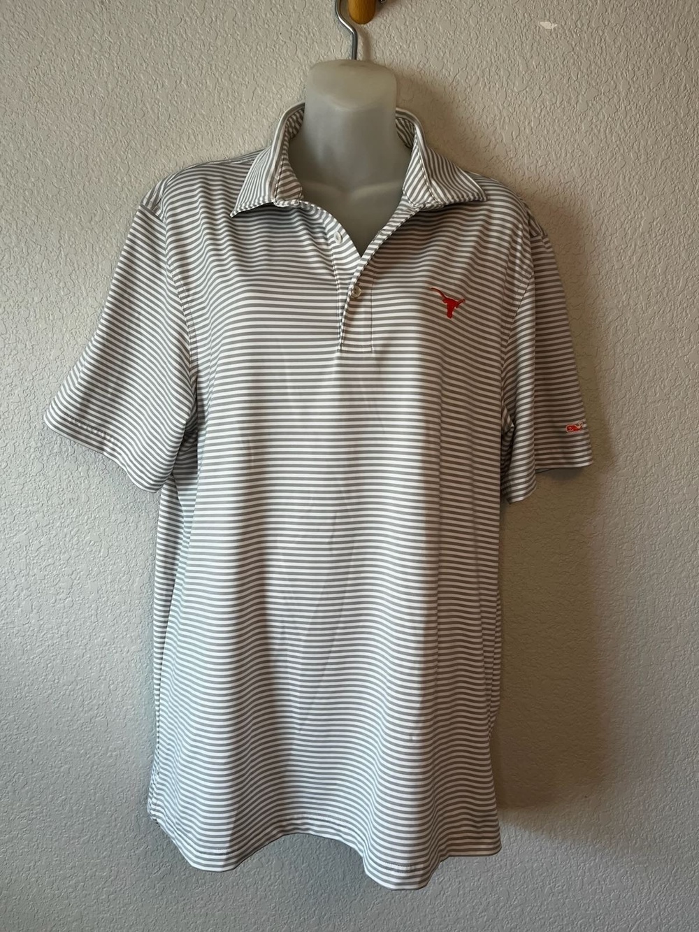Vineyard Vines Texas Longhorns Striped Performance Polo L